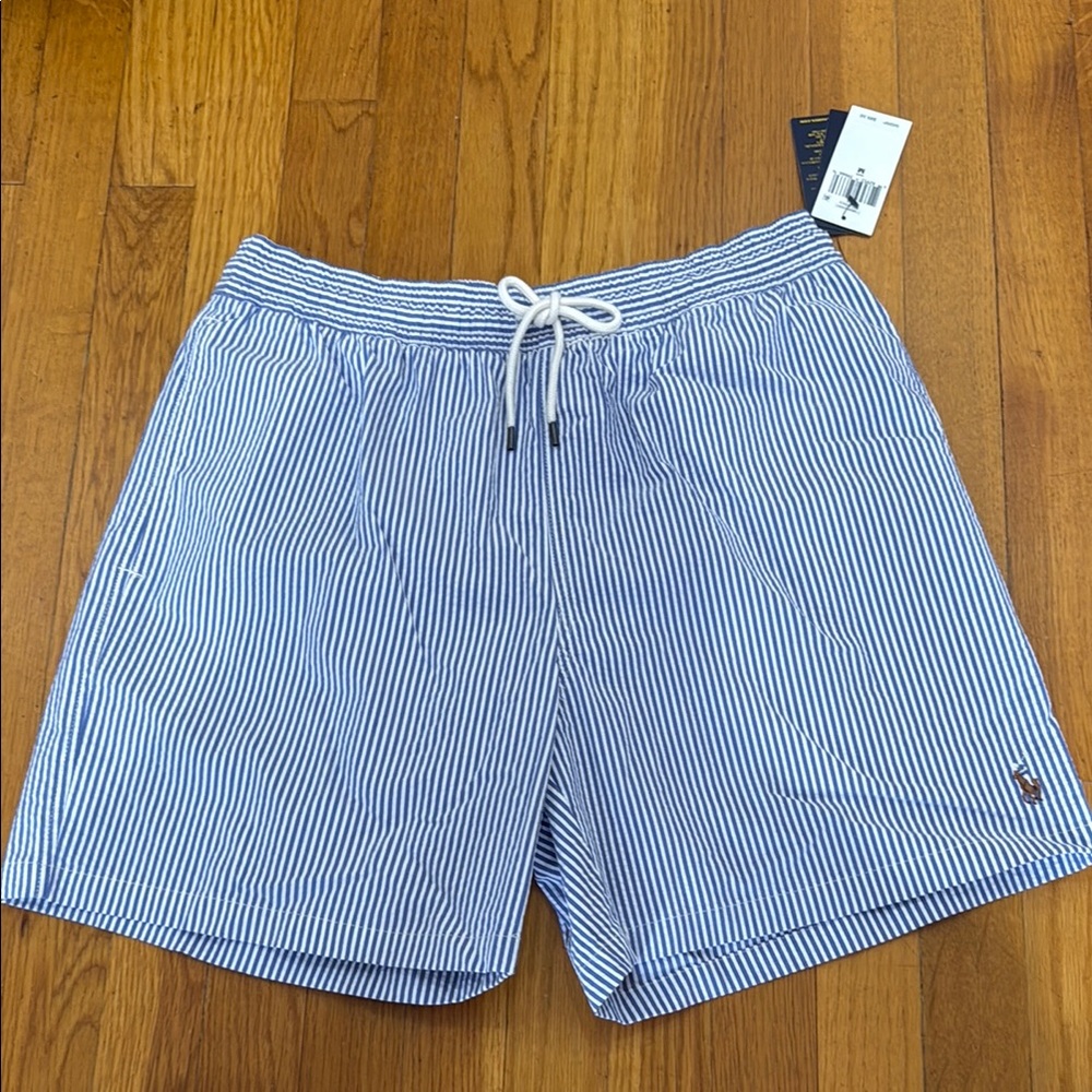 Polo Men's Seersucker Swimming Suit NWT